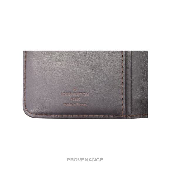 🔴 Louis Vuitton Long Wallet - Utah Brown Leather - Picture 7 of 8